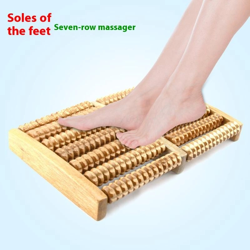 Reflexology Foot Roller - 1 Buah Rol Pijat Kaki Kayu