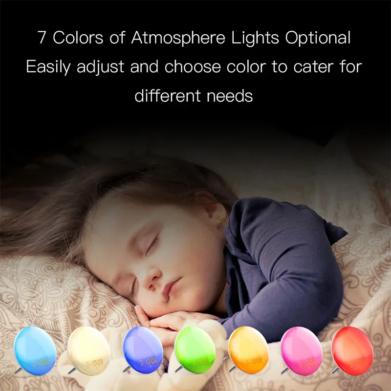 Jam Alarm lampu bangun hidup C - White Noise Machine Sleep ulasan dan harga