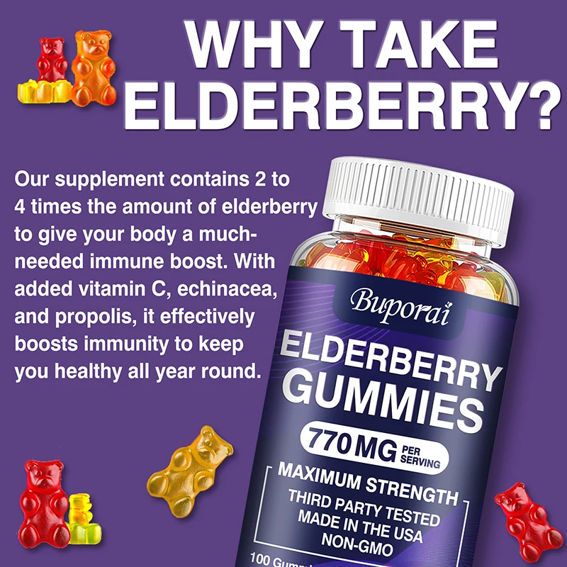 Permen Jeli Elderberry - Mengh - Health Wellness Activities ulasan dan harga