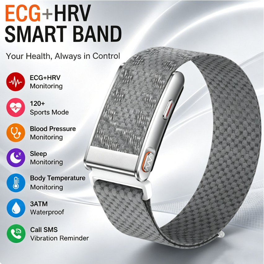 Gelang Kesehatan Pintar ECG HR - Health Wellness Activities ulasan dan harga